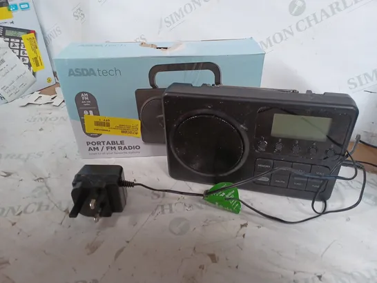 ASDA TECH PORTABLE AM/FM RADIO