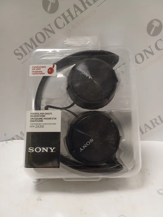 BOXED SONY MDR-ZX310 OVER-EAR HEADPHONES IN BLACK