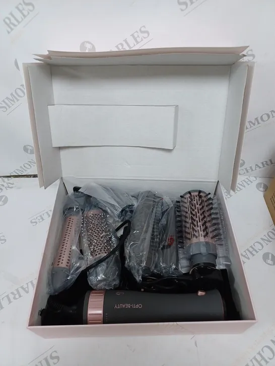 BOXED OPTI-BEAUTY HOT AIR MULTI-STYLER WITH ACCESSORIES 