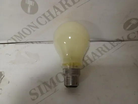 LOT OF 10 BRAND NEW LAMP GLS YELLOW BC 25W GLAZED BULBS