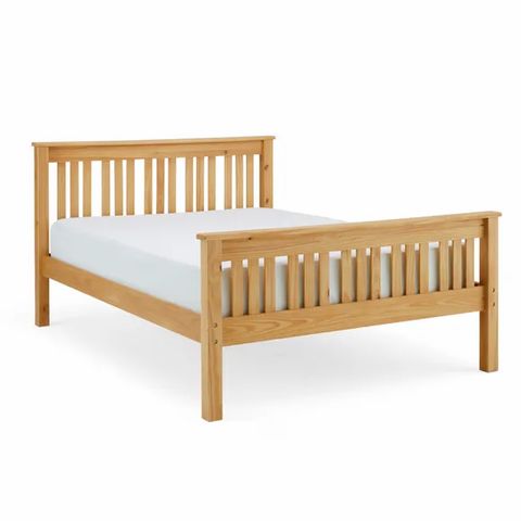BOXED SHAKER BED 150CM TWO TONE IVORY/OAK (2 BOXES)