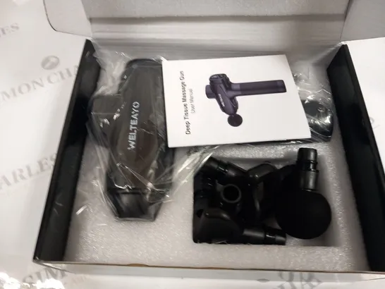 BOXED WELTEAYO DEEP TISSUE MASSAGE GUN