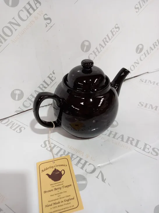 BROWN BETTY 2 CUP TEAPOT - BROWN IN BY CAULDON CERAMICS