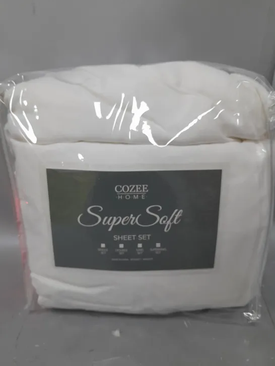 COZEE HOME SUPERSOFT SHEET SET - SUPERKING