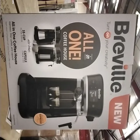 BRAND NEW BOXED BREVILLE ALL-IN-ONE COFFEE HOUSE