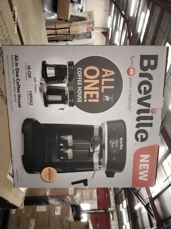BRAND NEW BOXED BREVILLE ALL-IN-ONE COFFEE HOUSE
