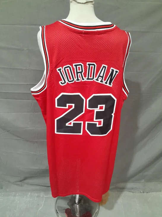 NBA CHICAGO BULLS JORDAN 23 VEST IN RED SIZE 2XL