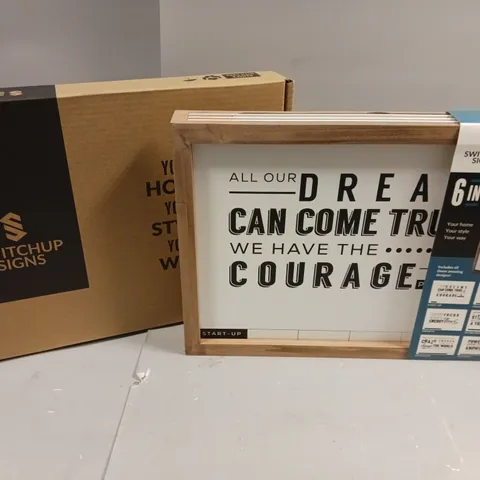 7 X BRAND NEW BOXED ENTREPRENEUR COLLECTION 6-IN-1 INTERCHANGEABLE SIGNS