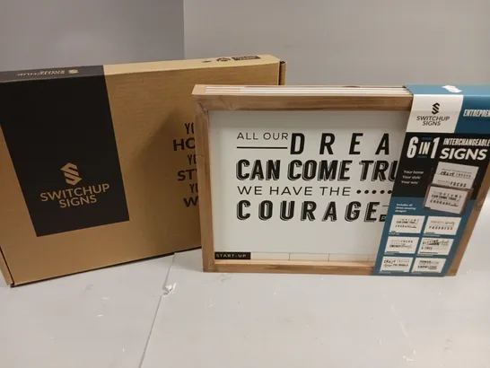 7 X BRAND NEW BOXED ENTREPRENEUR COLLECTION 6-IN-1 INTERCHANGEABLE SIGNS