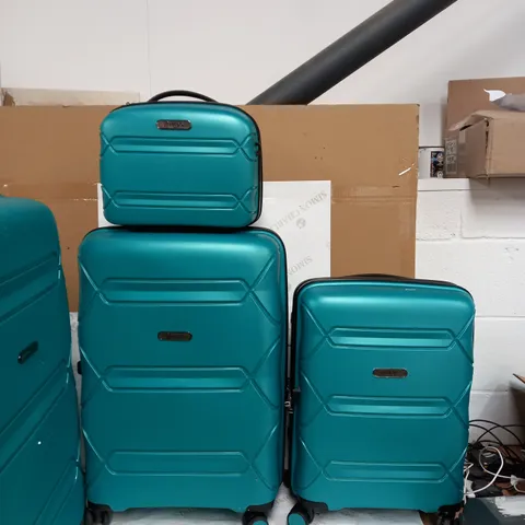 HEVI SET OF 4 SUIT CASE IN TEAL