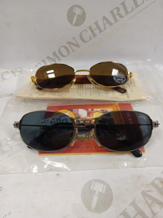 BOX OF APPROX 7 ASSORTED SUNGLASSES TO INCLUDE 4364 BROWN & 4244 STEEL SILVER 