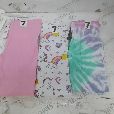 BOX OF APPROX 250 ASSORTED BRAND NEW KIDS GIRLS LEGGINGS VARIOUS SIZES & PATTERNS- COLLECTION ONLY