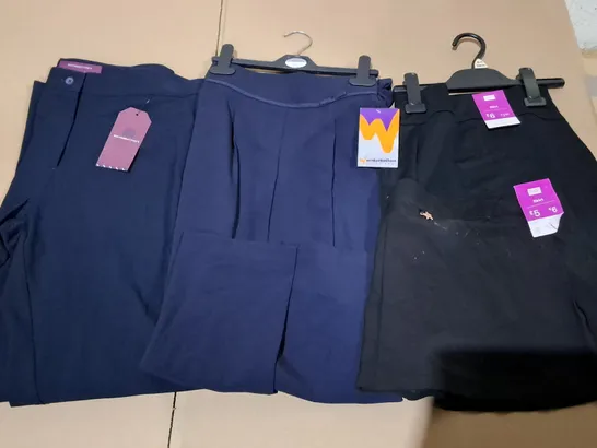 LARGE QUANTITY OF SCHOOL TROUSERS AND SKIRTS IN VARIOUS SIZES