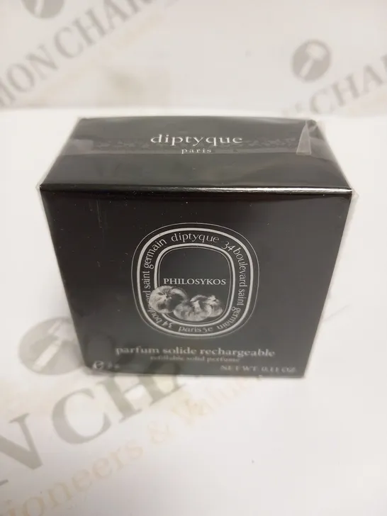 BOXED AND SEALED DIPTYQUE PARIS PHILOSYKOS REFILLABLE SOLID PERFUME 3G