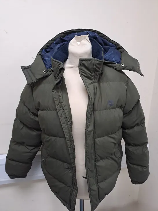 TIMBERLAND GREEN WINTER COAT SIZE XS 