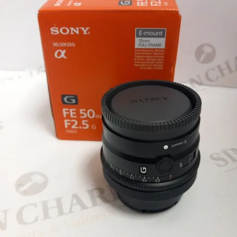 BOXED SONY NSEL50F25G FE 50MM F2.5 LENS