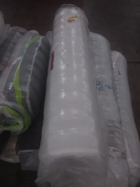 QUALITY BAGGED ROLLED 4'6" DOUBLE OPEN COIL MATTRESS