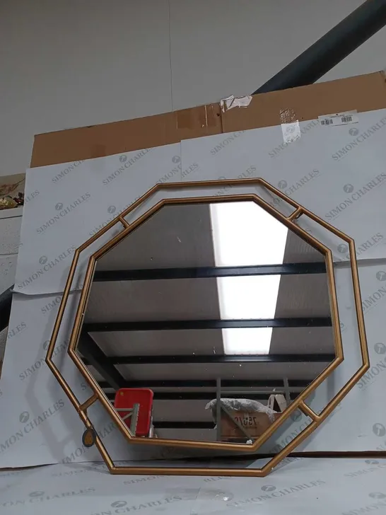 OUTLET BUNDLEBERRY BY AMANDA HOLDEN OCTAGONAL METAL FRAME WALL MIRROR