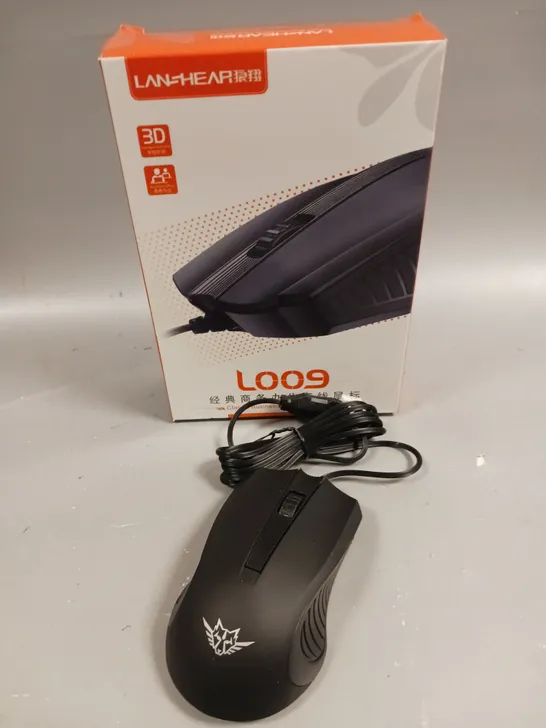 BOXED LAN HEAR L009 USB WIRED OFFICE MOUSE 