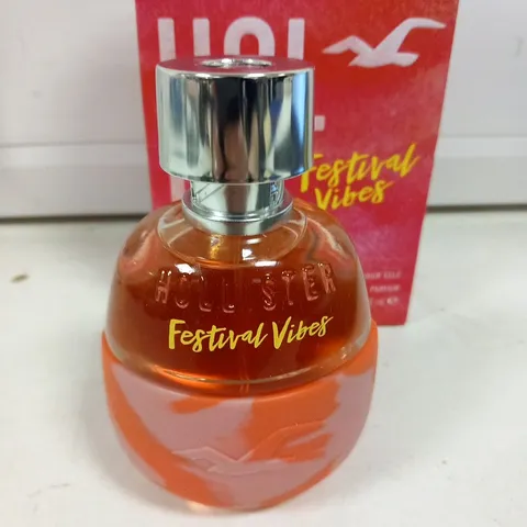 BOXED HOLLISTER FESTIVAL VIBES FOR HER EAU DE PARFUM 100ML