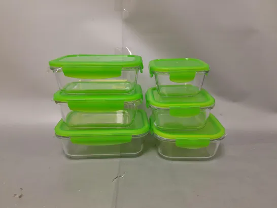 BOXED SET OF 6 LOCK&LOCK GLASS FOOD CONTAINERS