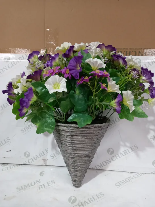 BOXED ARTIFICIAL HANNAH DECORATIVE FAUX FLOWER CONE