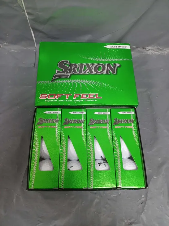 SRIXON BOX OF 12 SOFT FEEL GOLF BALLS