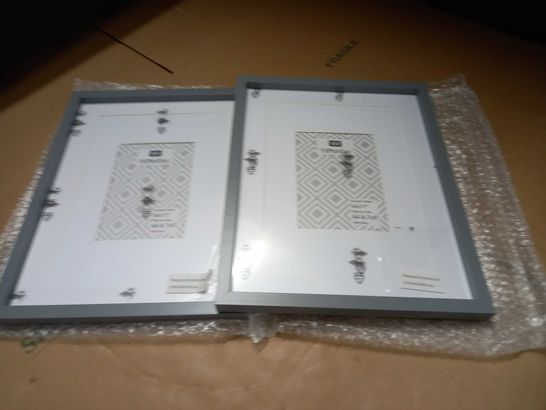 LOT OF 2 GREY A4 PICTURE FRAMES