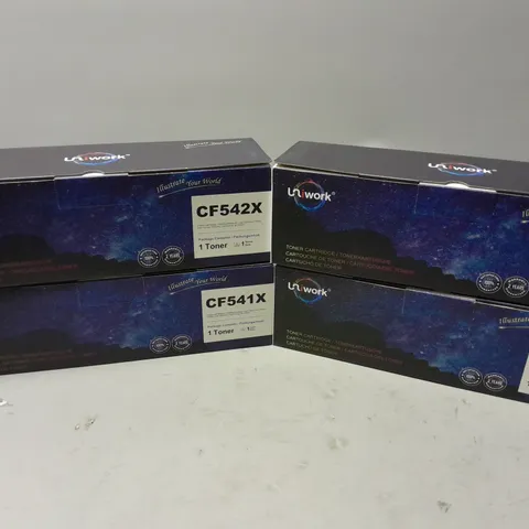 4 UNIWORK CF540X-CF543X TONER CARTRIDGES