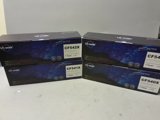 4 UNIWORK CF540X-CF543X TONER CARTRIDGES