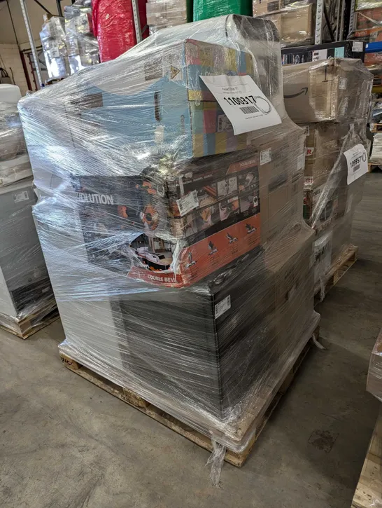 PALLET OF APPROXIMATELY 10 UNPROCESSED RAW RETURN HOUSEHOLD AND ELECTRICAL GOODS TO INCLUDE;