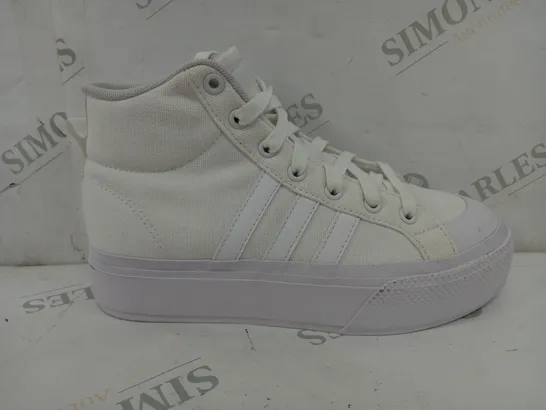 ADIDAS BRAVADO 2.0 MID RISE TRAINERS IN WHITE - UK 4 1/2