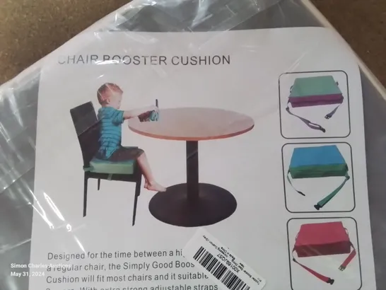 A BOX OF 7 CHAIR BOOSTER CUSHION SEATS