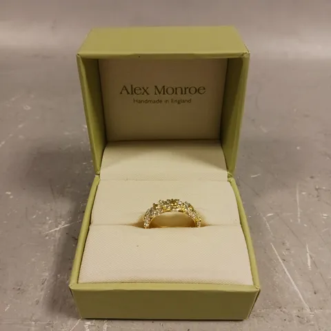 ALEX MONROE DAISY WREATH RING 