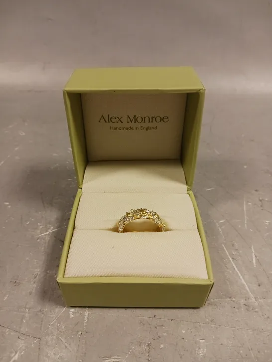 ALEX MONROE DAISY WREATH RING 