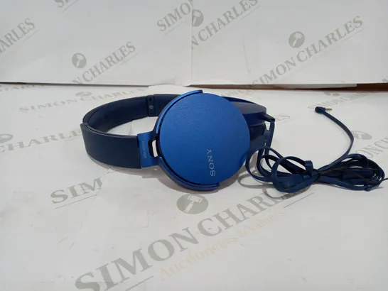 SONY BLUE WIRED HEADPHONES