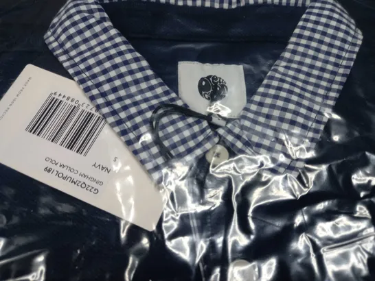 PACKAGED PRETTY GREEN NAVY POLO SHIRT - SMALL