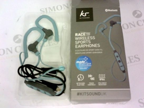 KS RACE WIRELESS SPORTS HEADPHONES BLUETOOTH / UP TO 5 HRS / TRACK CONTROLS / 1PX4 SWEAT RESISTANT
