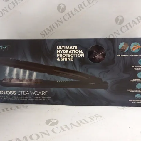 BOXED REVAMP PROFESSIONAL PROGLOSS STEAMCARE CERAMIC STRAIGHTENERS