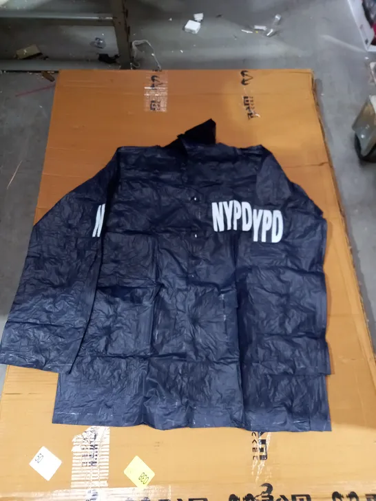 10 X PVC RAINCOAT WITH NYPD LOGO 