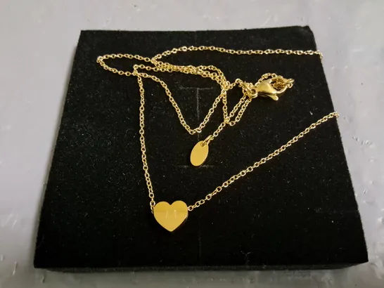 DYLAN OAKS GOLD HEART THEMED NECKLACE