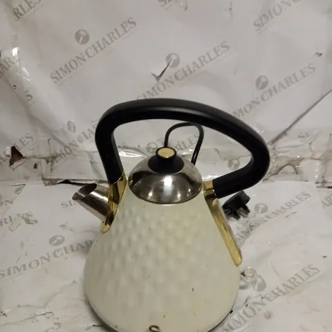 SWAN GATSBY RANGE KETTLE - WHITE/GOLD