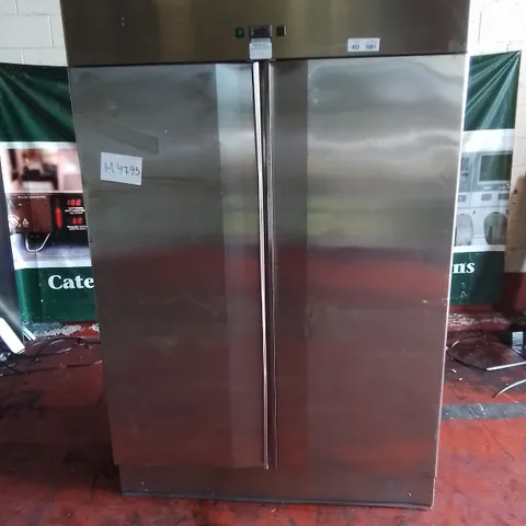 POLARIS COMMERCIAL SPA-TN-140 STAINLESS DOUBLE DOOR REFRIGERATED FOOD STORAGE UNIT