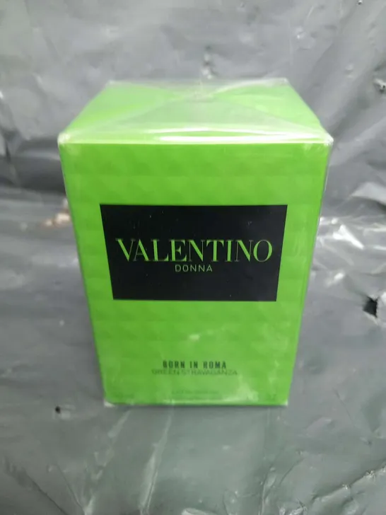 BOXED AND SEALED DONNA VALENTINO BORN IN ROMA GREEN STRAVAGANZA EAU DE PARFUM 50ML