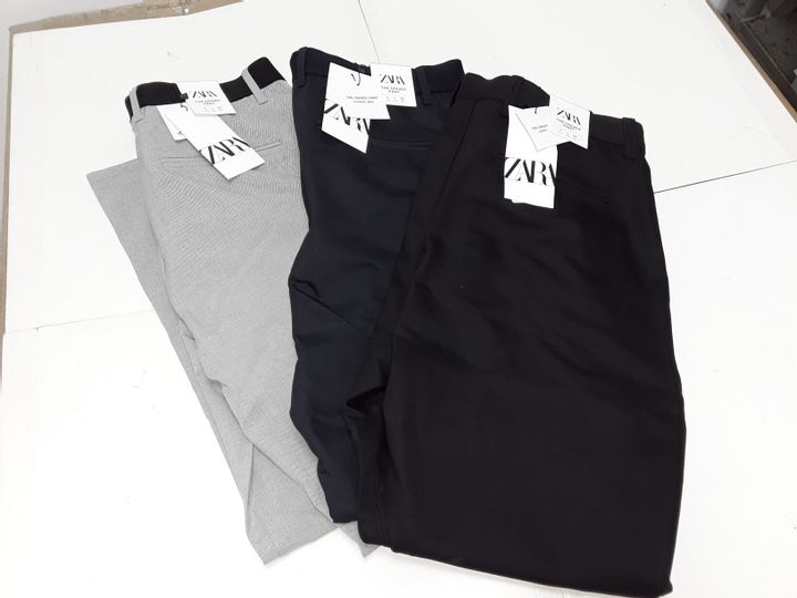 Lot 10089 LOT OF 3 PAIRS OF ZARA DRIVER PANTS ALL LARGE Simon Charles Auctioneers