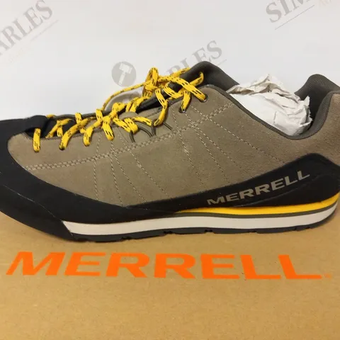 BOXED MERRELL CATALYST SUEDE BRINDLE SIZE 14