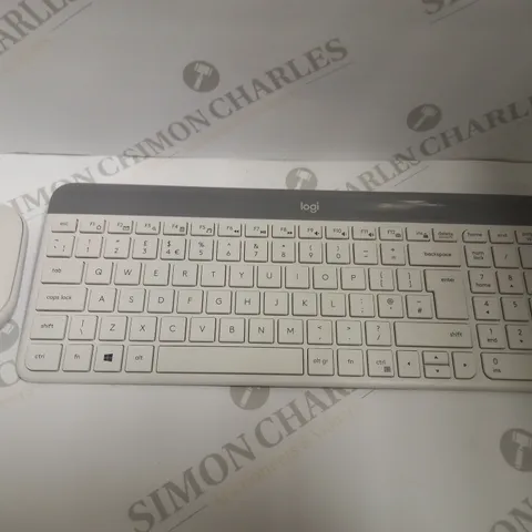 LOGITECH WHITE SLIM KEYBOARD