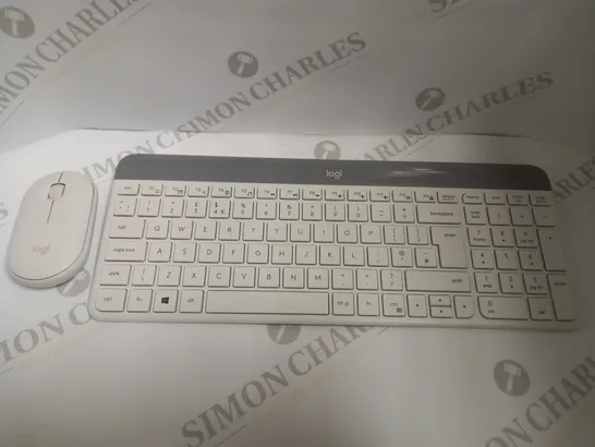 LOGITECH WHITE SLIM KEYBOARD