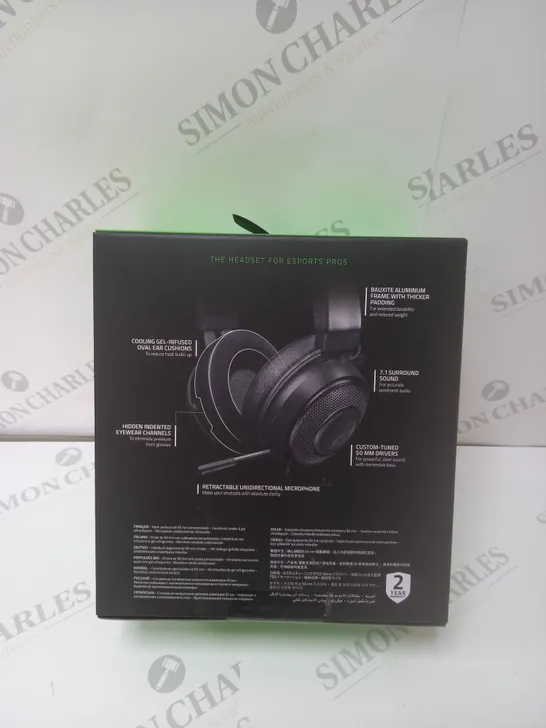 BRAND NEW BOXED RAZER KRAKEN WIRED GAMING HEADSET - BLACK