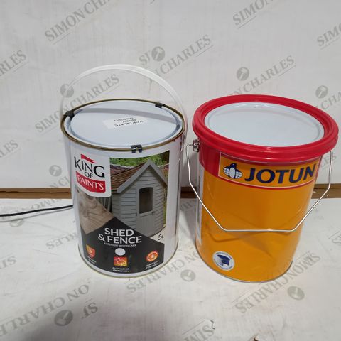 LOT OF 2 HOUSEHOLD ITEMS TO INCLUDE PAINT AND JOTUN